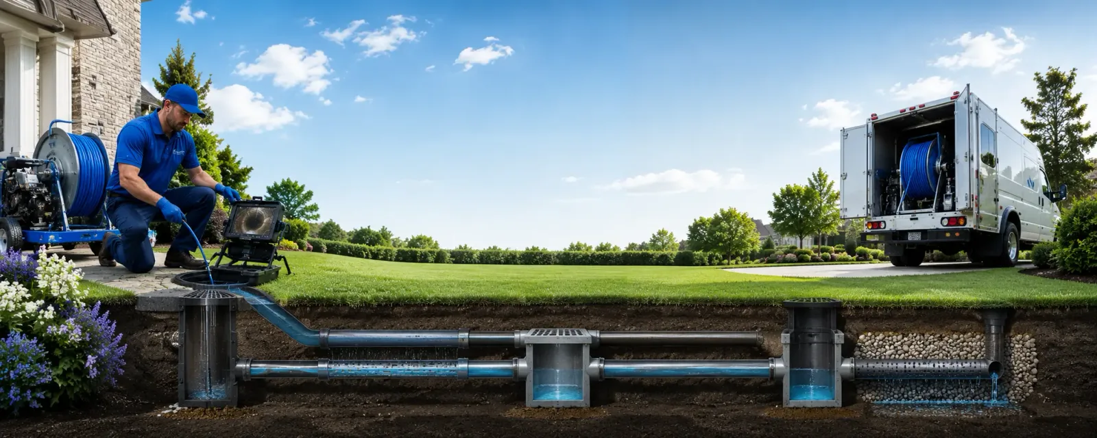 Outdoor drain cleaning information for Thorp, WI